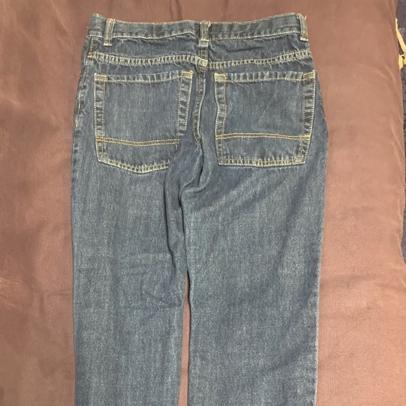 OLD NAVY BOYS BLUE SKINNY STRAIGHT LEG JEANS - Picture 6 of 7